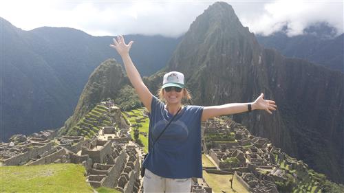 Profe Anderson at Machu Picchu in Peru